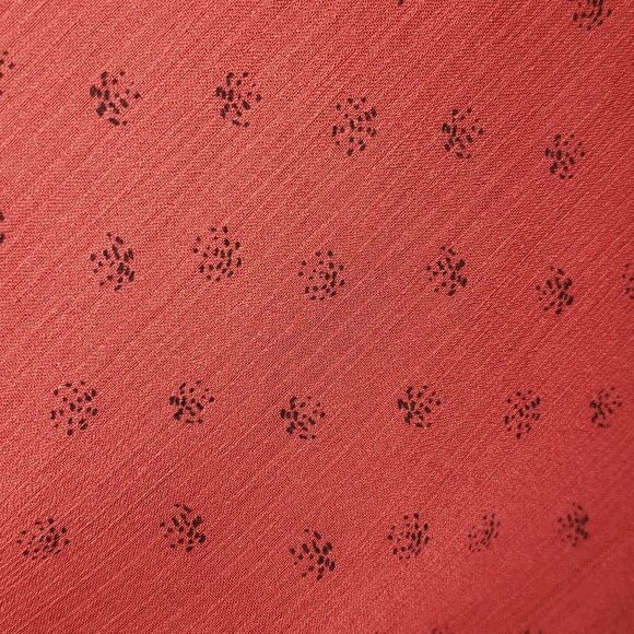 Evri Women's Plus 3X Burgundy Red Floral Print Sheer Tie Neck Midi Dress  NWT - Picture 4 of 9